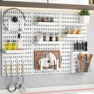 Fácil de usar Pegboard blanco Venta caliente Agujero Tablero Pared Diseño profesional Organizador de pared - Product Image 4