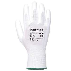 PORTWEST - A120WHRXXS Guante de Palma blanco de poliuretano-GUANTES EAN 5036108312115 - Product Image 2