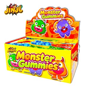 Fabricant chinois vend en gros des bonbons gélifiés monstres d'Halloween sucrés et fruités avec 50% de jus, collations certifiées Halal - Product Image 3