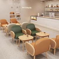 Ensemble moderne de banquette en cuir, bureau de réception et chaises pour salon de thé, café, canapé commercial