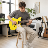 Guitare électrique GALYDA avec touche en palissandre, corps en acajou, configuration de micros H-H, finition mate, 6 cordes