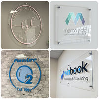 Panneau mural en acrylique dépoli personnalisé pour usine, signalétique de porte en plexiglas avec impression UV, heures d'ouverture et logo