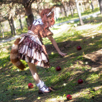 Yihaoyi nouvelle Offre Spéciale mode fausse fourrure de renard queue avec courbure de ceinture réglable pour les femmes Cosplay Halloween Costume de fête