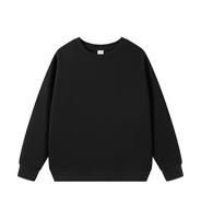 Sans logo ni étiquettes, stock et services OEM/ODM disponibles. Sweat-shirt à col rond 330g, pull décontracté rétro ample uni pour homme