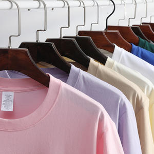 Ropa de hombre personalizada logotipo impreso peso pesado gota hombro de gran tamaño bordado camiseta 280g Banco camisetas de los hombres - Product Image 4