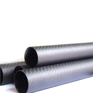 High Quality Carbon Fiber Tube 3k Carbon Fiber Pipe Tube Customizable Round Tube