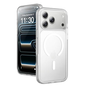 Coque antichoc avec recharge magnétique sans fil mate, étui transparent pour <span class=keywords><strong>iPhone</strong></span> 17 Pro Max - Product Image 1