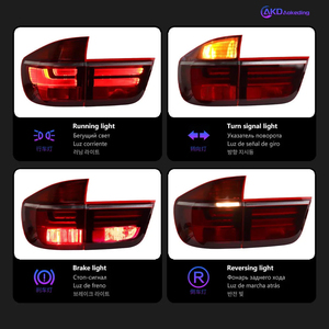 Feux LED INNOTECH pour <span class=keywords><strong>BMW</strong></span> X5 E70, feux arrière 2007-2012, lampes LED, feux de jour, clignotants dynamiques, accessoires automobiles - Product Image 3