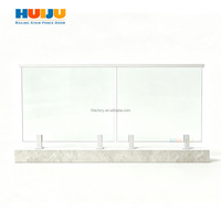 HJ Factory Vente Chaude Spigots de Balustrade en Acier Inoxydable Moulé pour Fixation au Sol, pour Verre Sans Cadre 12mm