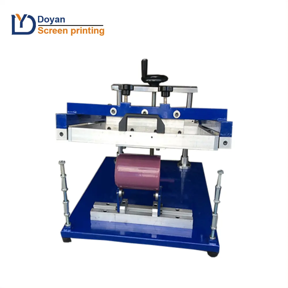 Sutra Layar Manual Cylindrical Round Printer/Mesin Sablon