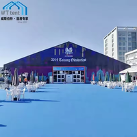 500 bâche transparente imperméable de toit de décoration de mariage de luxe d'invité pour la saison d'été