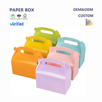 Caja de Papel para Pastel Elegante, Apilable, para Regalos, Tamaño Ajustable, Aspecto Moderno, Perfecta para Aniversarios, Apta para Alimentos