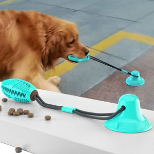 Jouets interactifs pour chien en TPR avec ventouse, pour l'agilité et l'entraînement, distributeur de nourriture, balle à mâcher écologique, brosse à dents pour animaux, corde à tirer - Product Image 1