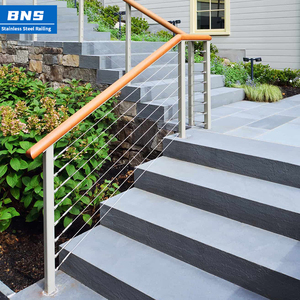 BNS haute qualité vente chaude câble en acier inoxydable câble métallique <span class=keywords><strong>garde</strong></span>-<span class=keywords><strong>corps</strong></span> attaches balustrades balcon <span class=keywords><strong>garde</strong></span>-<span class=keywords><strong>corps</strong></span> en acier inoxydable - Product Image 6