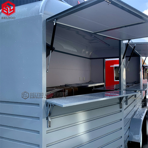 Carruaje móvil Comida callejera Caja de caballos Camión Comida usada Remolque móvil Barra de cerveza a la venta - Product Image 3
