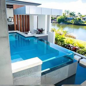 Thủy tinh trong suốt vô cực Acrylic hồ bơi khách sạn công viên nước hồ bơi có thể được thiết kế - Product Image 3