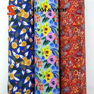 ผ้าป๊อปลินทอจากฝ้ายออร์แกนิก Liberty ลายพิมพ์ดอกไม้เรียบง่าย สำหรับชุดเดรสและชุดลำลองสำหรับเด็กผู้หญิง - Product Image 1