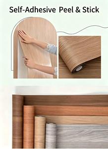 Papel Tapiz Autoadhesivo de PVC con Diseño de Madera, Moderno, para Decoración de Paredes, Resistente al Agua, a la Humedad y al Aceite, Venta al Por Mayor - Product Image 3