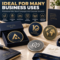 Pièces de monnaie personnalisées OEM, jetons métalliques sur mesure avec logo, cadeaux promotionnels d'entreprise, souvenirs en relief 3D pour les campagnes marketing