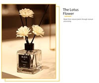 Lot en gros de diffuseurs à bâtonnets en verre de luxe faits à la main de 50 ml, 14 parfums, huiles essentielles végétales naturelles, aromathérapie désodorisante pour