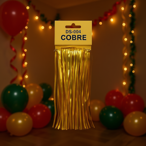 Striscione per Feste Cobre DS-004 in Lamina d'Oro, Decorazione Festiva a Forma Rettangolare, Realizzato a Macchina per Eventi e Feste - Product Image 2