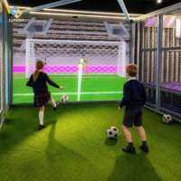 Machine de football interactive en réalité augmentée pour une personne, simulateur de football immersif en intérieur pour centre de divertissement et entraînement sportif