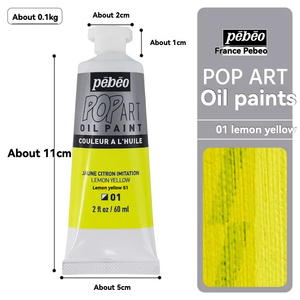 Peinture à l'huile professionnelle Pébéo 45 couleurs couramment utilisées pour la peinture à l'huile fournisseur de produits d'art - Product Image 5