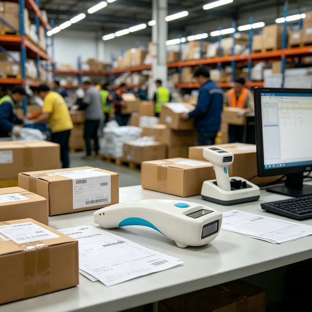 1d 2d Wireless Mobile 2.4GHz Portable Handheld COM USB for Barcode Scanner for Warehouse