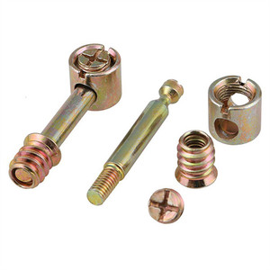 Tornillos de Bloqueo de Leva M6 para Muebles, Conectores <span class=keywords><strong>4</strong></span> en 1, Pernos y Tuercas para Cama y Cuna - Product Image 3