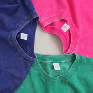 T-shirt personnalisé T-shirt délavé impression personnalisée broderie lavage à l'acide vintage t-shirt surdimensionné t-shirt coton t-shirt hommes t-shirts - Product Image 5