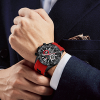 Jam Tangan Model Baru 2022 MF0290G Bahan Zinc Alloy Chrono Jam Tangan Pria Original Sport Pria Tali Silikon
