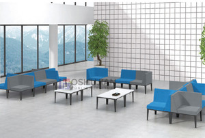 Oshujian Sản Xuất Trực Tiếp Lounge Thép Da Trường Văn Phòng Hiện Đại Phân Đoạn Tiếp Nhận Chờ Đợi Sofa - Product Image 5