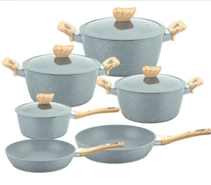 Buen PRECIO DEL FABRICANTE <span class=keywords><strong>DE</strong></span> China, juego <span class=keywords><strong>de</strong></span> <span class=keywords><strong>sartenes</strong></span> y ollas <span class=keywords><strong>de</strong></span> cocina casera <span class=keywords><strong>de</strong></span> <span class=keywords><strong>aluminio</strong></span>, variedad recubierta antiadherente - Product Image 4