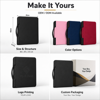 Classeur pour cartes à collectionner 9 pochettes 360 cartes avec poignée intégrée, fermeture éclair latérale, en cuir PU imperméable pour cartes TCG et de baseball