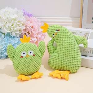 Yeni Peluş Uyku Arkadaşı Yeşil Tavuk Dayanıklı Çiğneme Oyuncağı Köpekler Evcil Hayvan Sesli Oyuncak Köpek Oyuncağı Toptan - Product Image 4