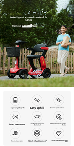 Scooter Eléctrico Plegable para el Hogar, Vehículo de 4 Ruedas para Uso de Personas Mayores - Product Image 2