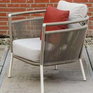 Ensemble de jardin en rotin d'extérieur 4 places, design contemporain imperméable, pour balcon et cour - Product Image 4