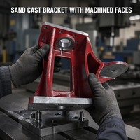 Support d'équipement de fonderie en fonte pour partenaire OEM, avec faces usinées CNC, pour usine industrielle