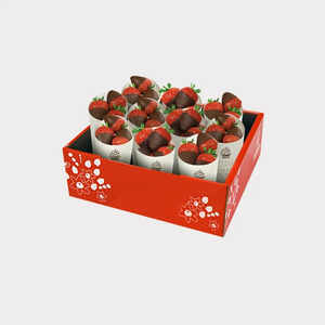 Tùy chỉnh thiết kế nổi bật hộp cho sô cô la bao phủ dâu tây Cookie hộp với giá cả thuận lợi - Product Image 3