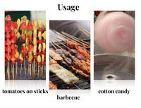 Fabricant en Chine prix de gros haute qualité Offre Spéciale fête gâteau barbecue hot pot bâtons de bambou jetables