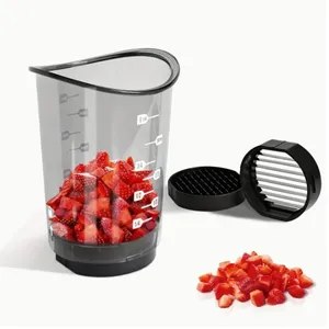 En gros, Coupe-légumes rapide manuel en forme de champignon, compatible lave-vaisselle, pour pommes de terre, tomates, carottes, râpe à fromage et oignon français - Product Image 1