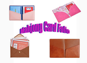 Protège-<span class=keywords><strong>cartes</strong></span> de <span class=keywords><strong>Mahjong</strong></span> personnalisable en cuir végétalien souple, multicolore, avec porte-<span class=keywords><strong>cartes</strong></span> de règles et mélangeur de <span class=keywords><strong>cartes</strong></span> - Product Image 6