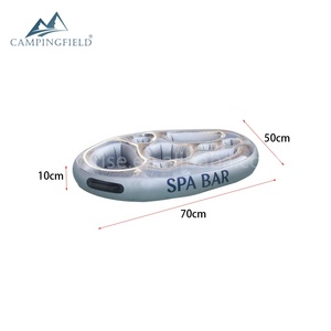 Bandeja lateral inflable para <span class=keywords><strong>bañera</strong></span> de hidromasaje con asas para fiestas en la piscina Comida y bebida Cerveza Vino Bandeja inflable - Product Image 3