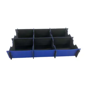 Manufacturer Supplier Black ESD PP Corrugated Coroplast Hollow Partition Boxes With Divider