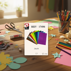 Flocked Paper 20x30 Cm 10 Sheets Colorful Craft Paper For DIY Projects - Product Image 2