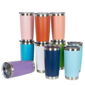 Double Wall Vacuum Insulated Travel <b>Mugs</b> Coffee Cup Stainless Steel Tumbler With Custom Logo - Product Image 1