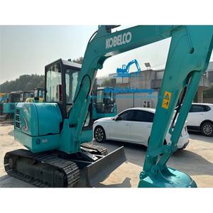 Excavatrice Kobelco SK60 multi-usages, godet de 0,24 m, profondeur de fouille de 4070 mm, poids opérationnel de 6 tonnes, moteur Yanmar, pompe. - Product Image 1