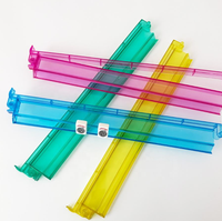 Lot de 4 repose-pièces de mahjong américain en acrylique avec poussoirs intégrés, assemblage facile, modèles 202511070153, fabriqué en Chine