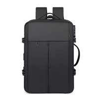 Sac à dos pour ordinateur portable de voyage d'affaires pour homme avec ports de charge USB Type-C doubles, bande réfléchissante et compartiment de séparation sec/humide