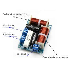 Altavoz de 2 vías de Audio divisor de frecuencia agudos bajo 2 unidad Crossover filtros 80W estantería altavoz de alta fidelidad divisor - Product Image 5